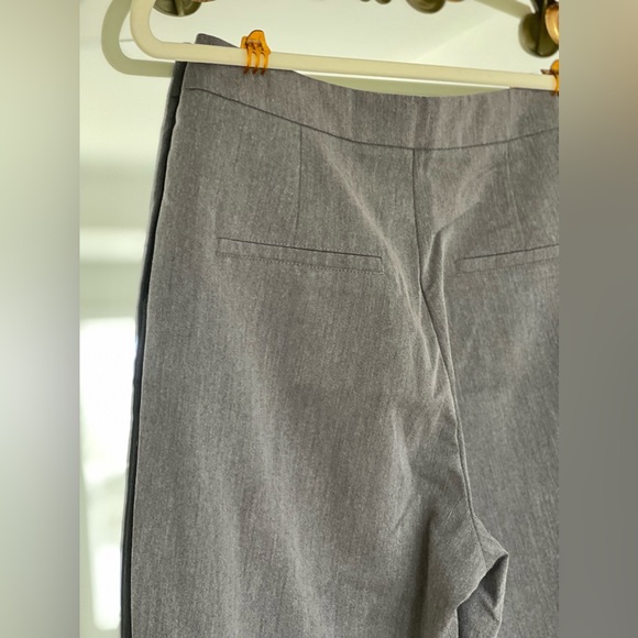 Grey Dazy Slant Pocket Solid Tailored Pants - Picture 4 of 8